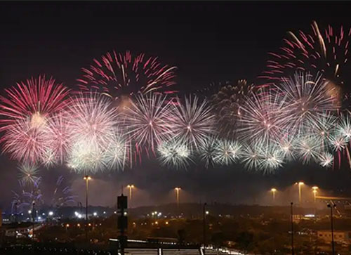 张家川焰火晚会